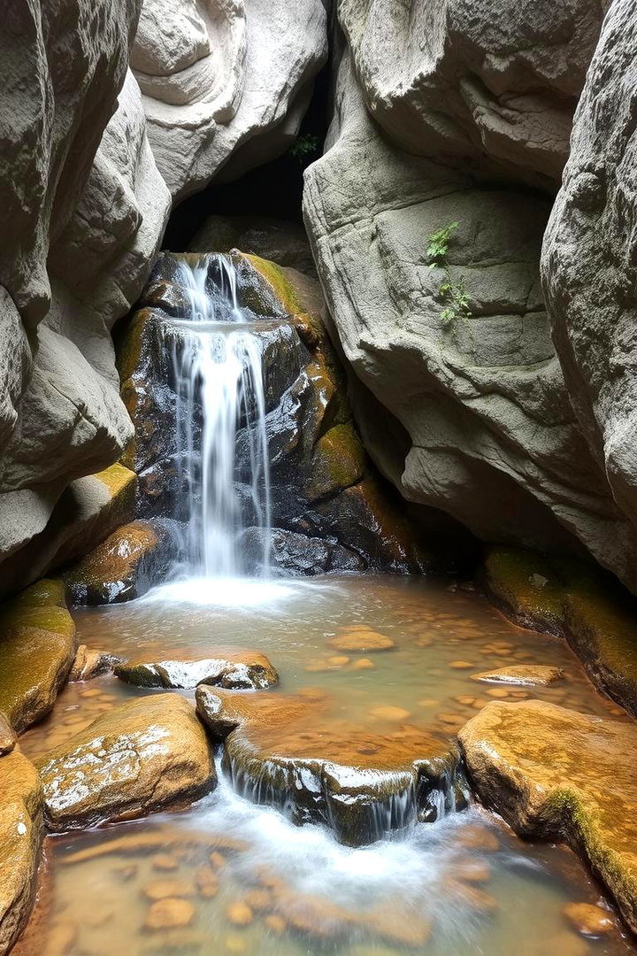 Hidden Nook Waterfall - 22 Small Pool Waterfall Ideas