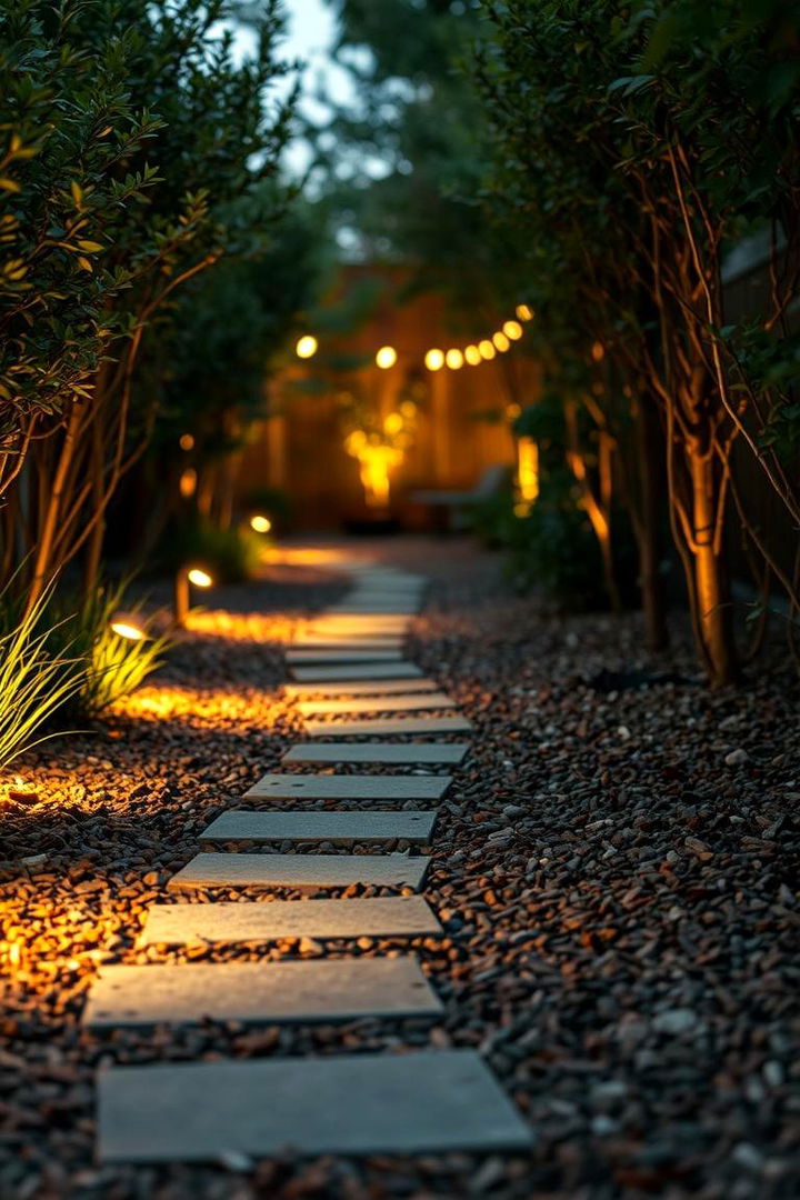 Hidden Pathway Charm - 22 mulch patio ideas