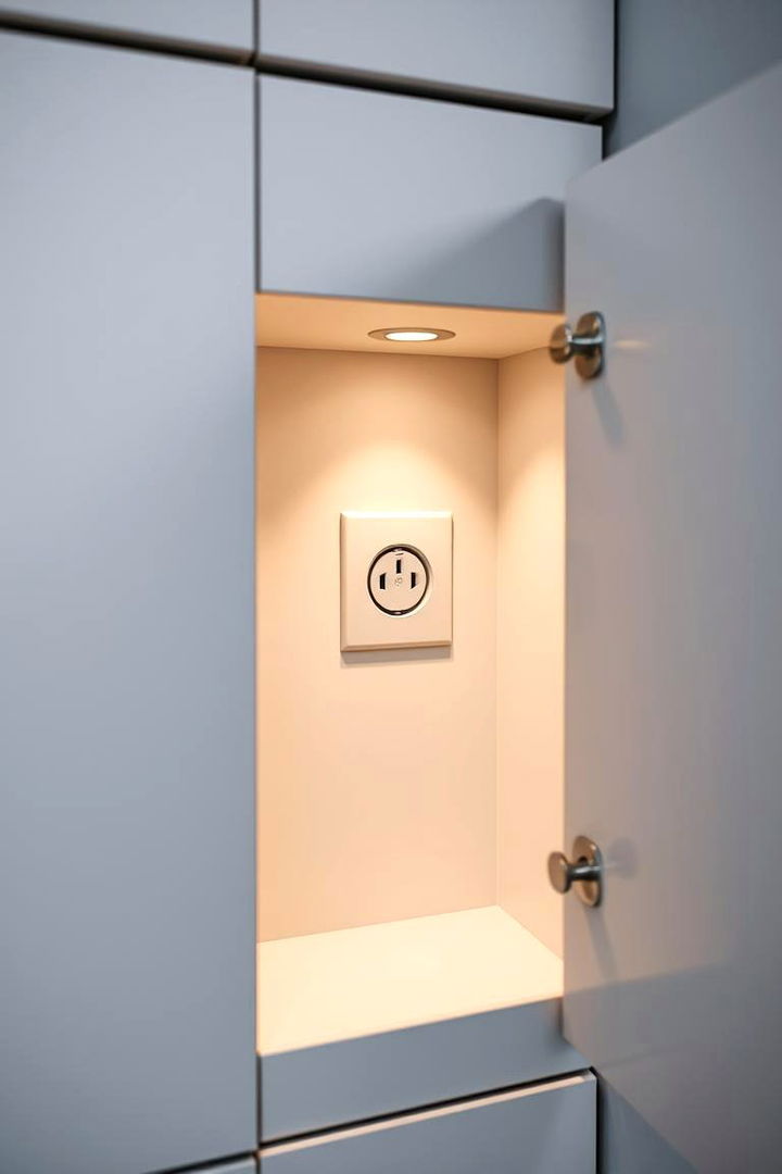 Hidden Pop Up Outlets - 22 Blind Corner Kitchen Cabinet Ideas
