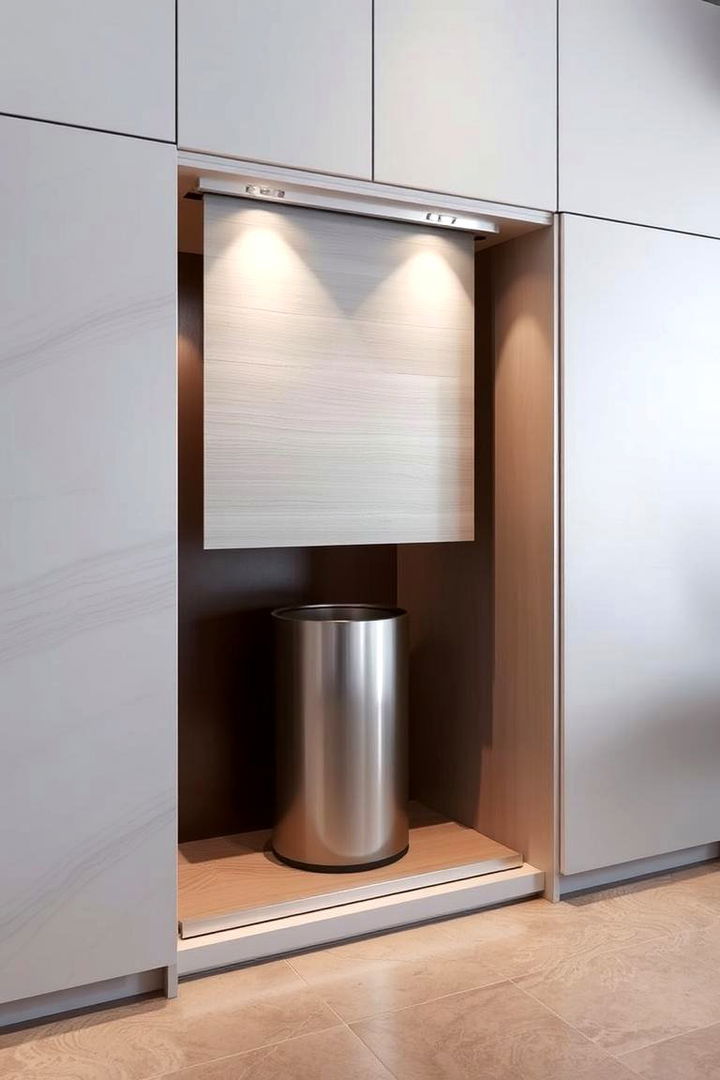 Hidden Sliding Door Solutions - 22 Garbage Can Storage Ideas