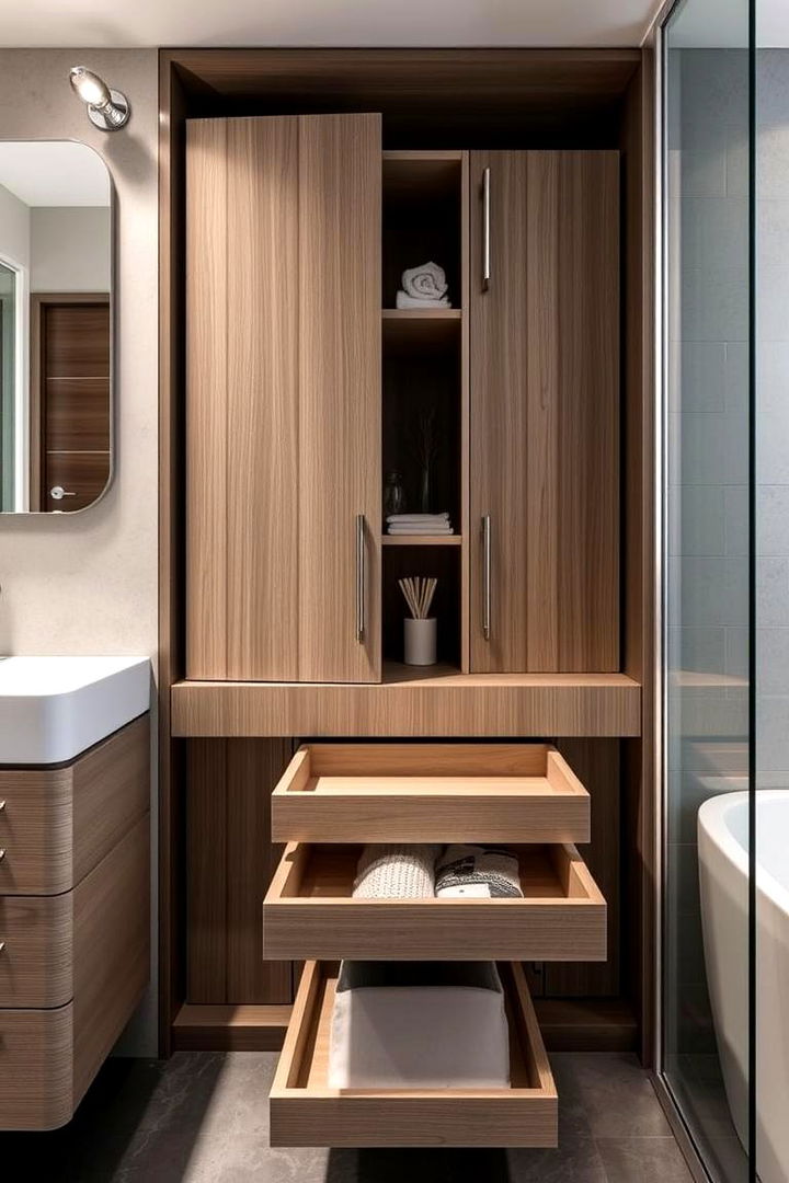 Hidden Storage - 22 Small Bathroom Storage Ideas