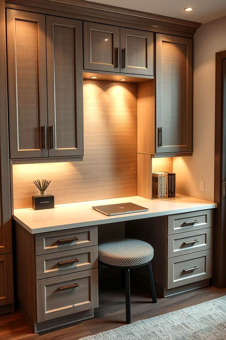 Hidden Storage Built in Desks - 22 Built-in Desk Ideas