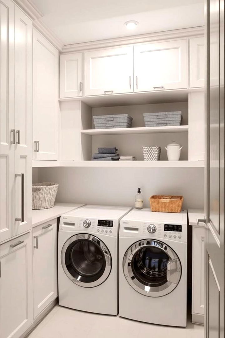 Hidden Storage Cabinets - 22 Laundry Room Shelf Ideas