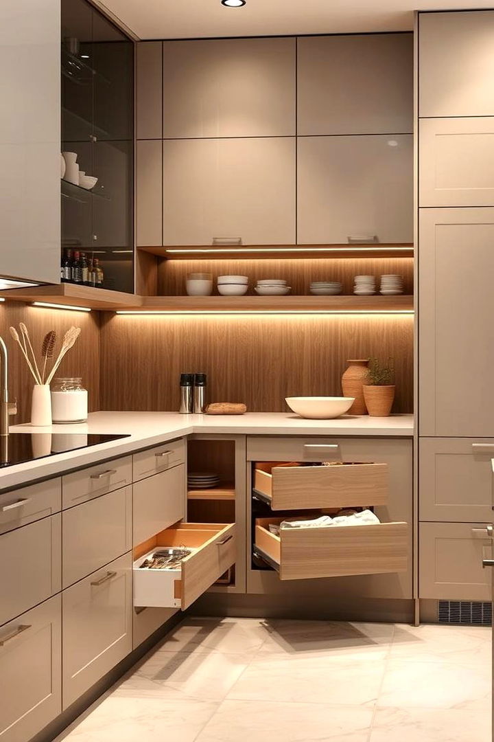 Hidden Storage Innovations - 22 Double Island Kitchen Ideas
