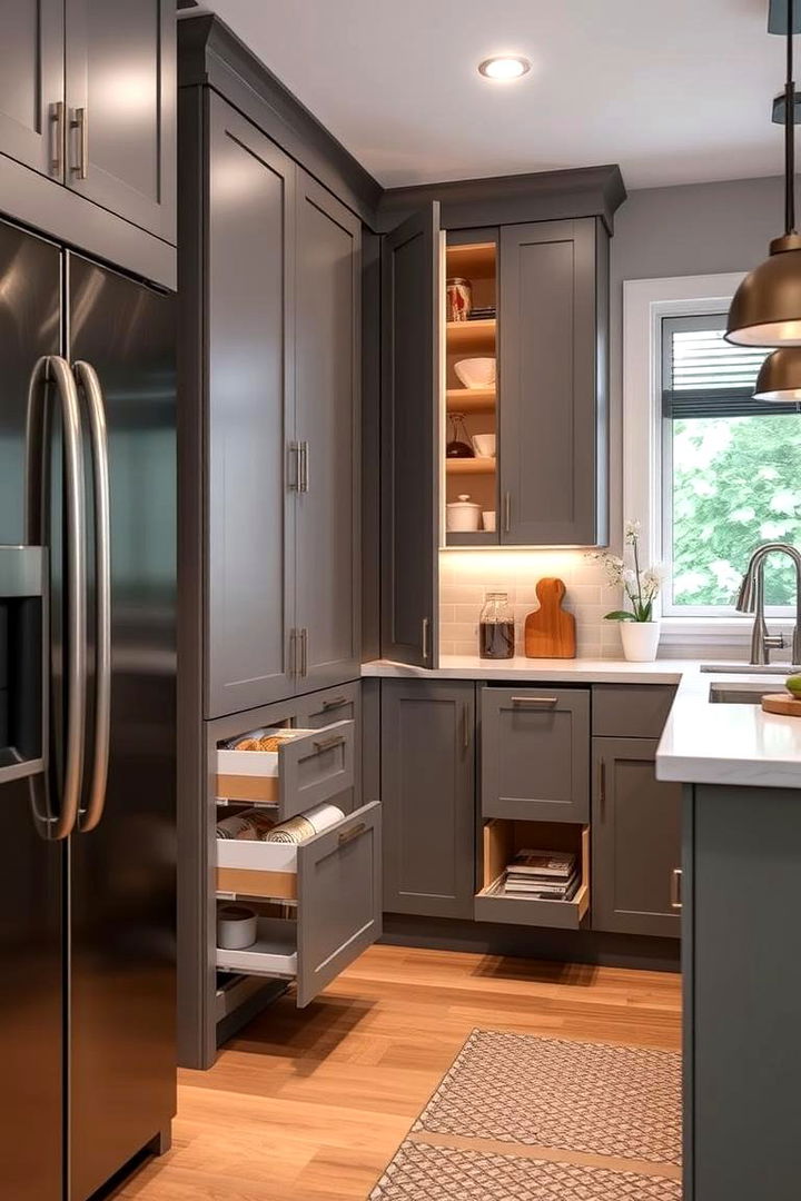 Hidden Storage Innovations - 22 Cozy Kitchen Ideas