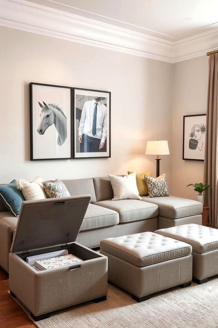 Hidden Storage Options - 22 Small Living Room Ideas