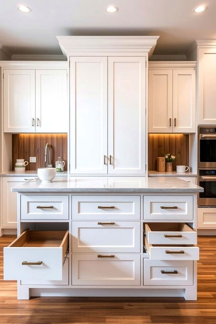 Hidden Storage Shiplap Island Innovation - 22 Shiplap Kitchen Island Ideas