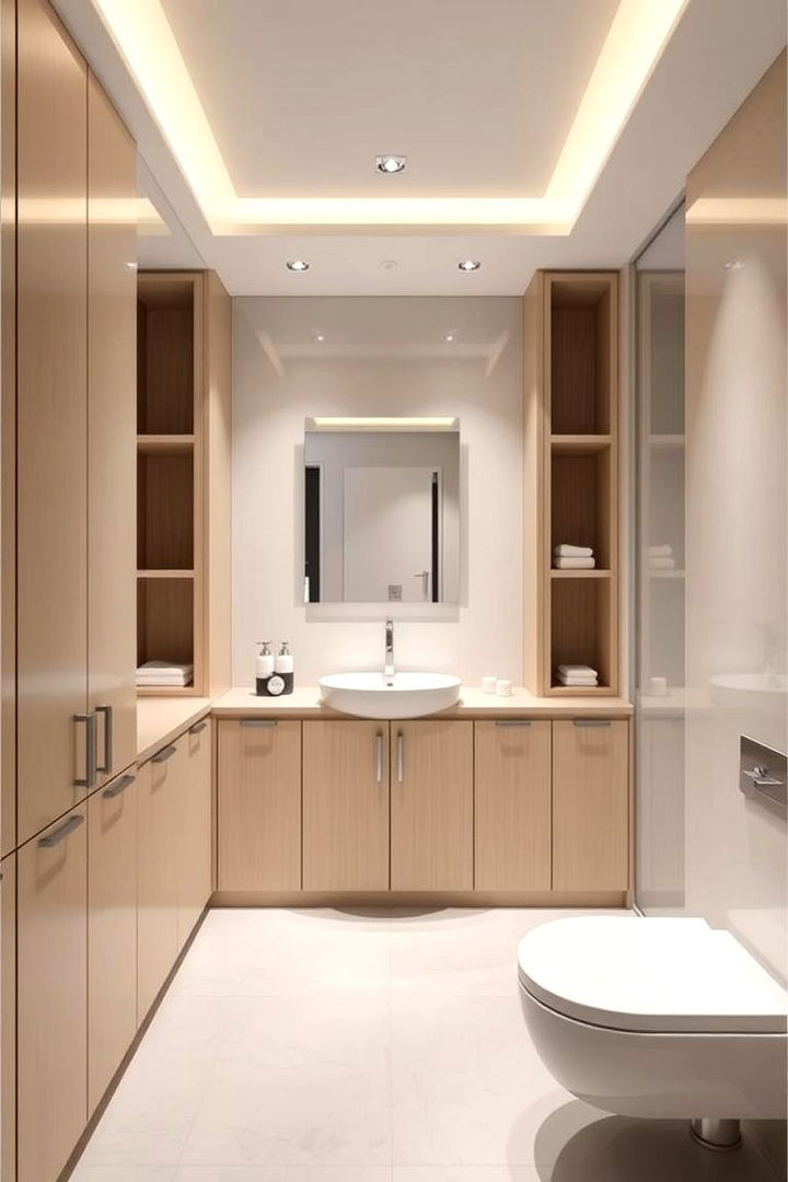 Hidden Storage Solutions - 22 Minimalist Bathroom Ideas