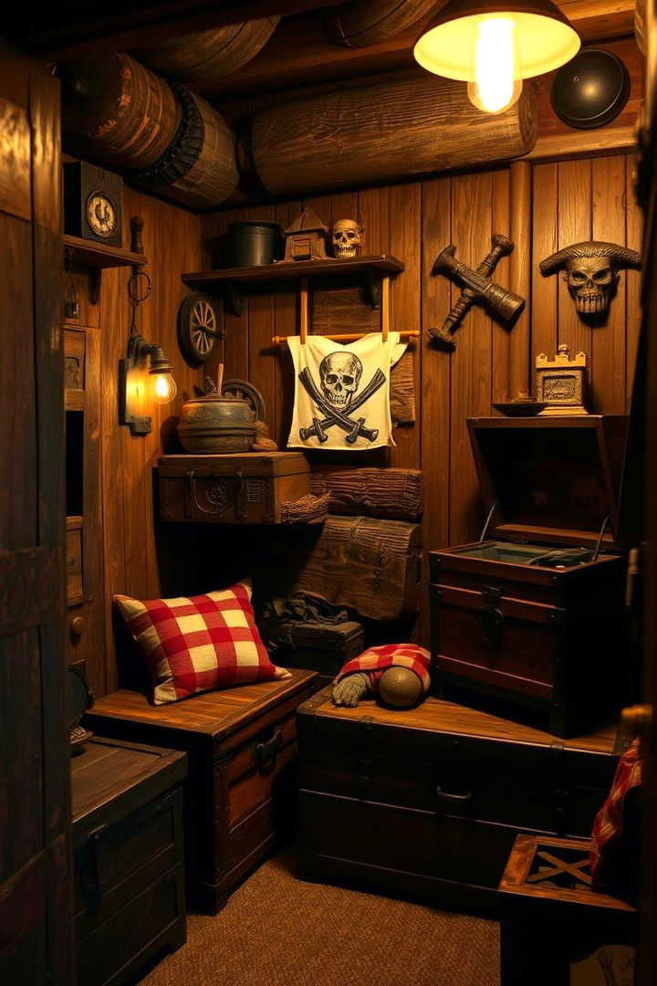 Hidden Treasure Nook - 22 Pirate-themed Bedroom Ideas