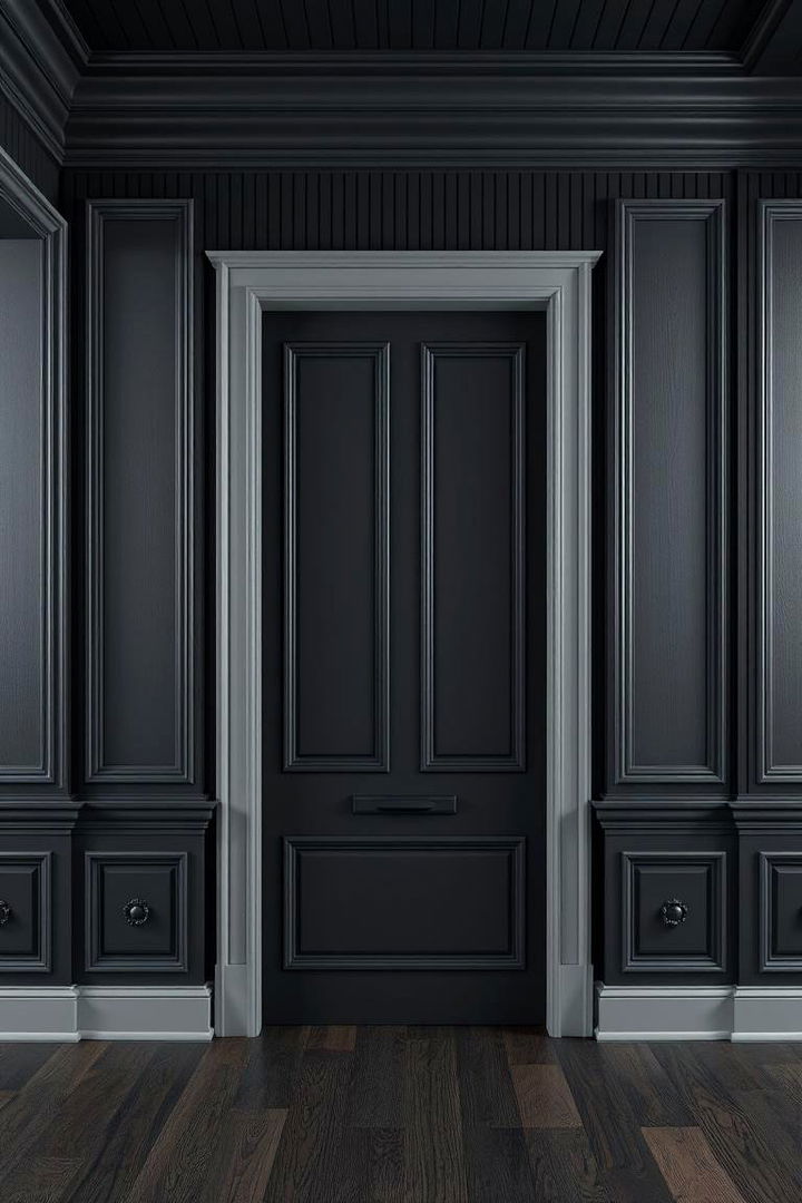 High Contrast Beadboard and Molding - 22 Beadboard Wall Ideas