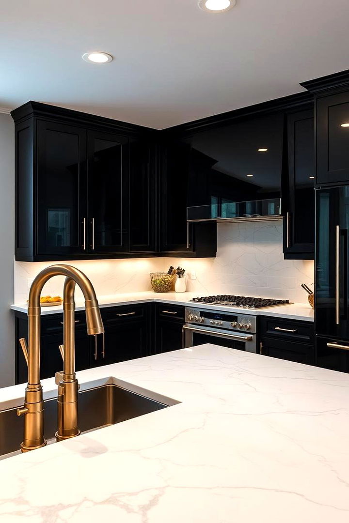 High Contrast Elegance - 22 Kitchens With Black Cabinets