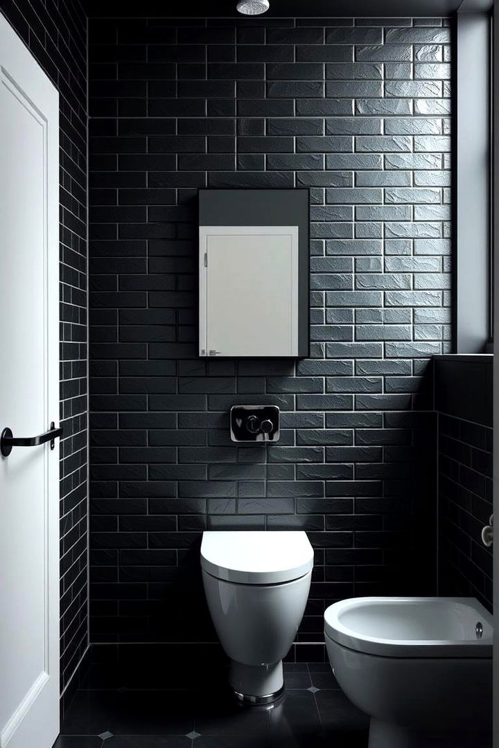 High Contrast Elements - 22 Modern Bathroom Ideas