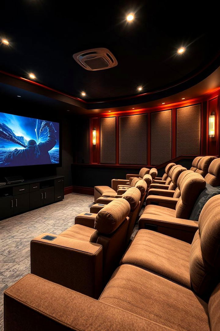 High Definition Home Theater - 22 Man Cave Living Room Ideas