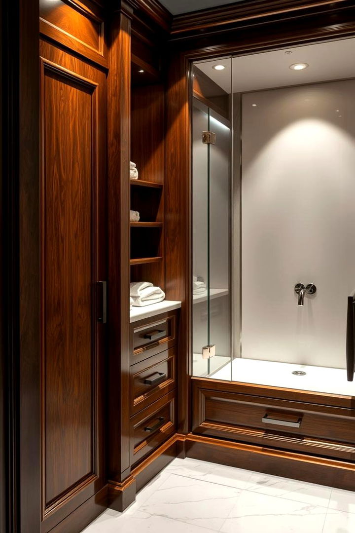 High End Luxury Closet Finishes - 22 Bathroom Closet Ideas