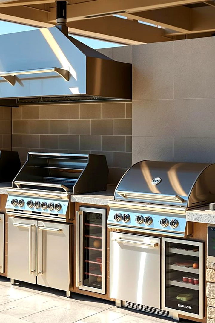 High End Outdoor Appliance Showcase - 22 Luxury Outdoor Kitchen Ideas