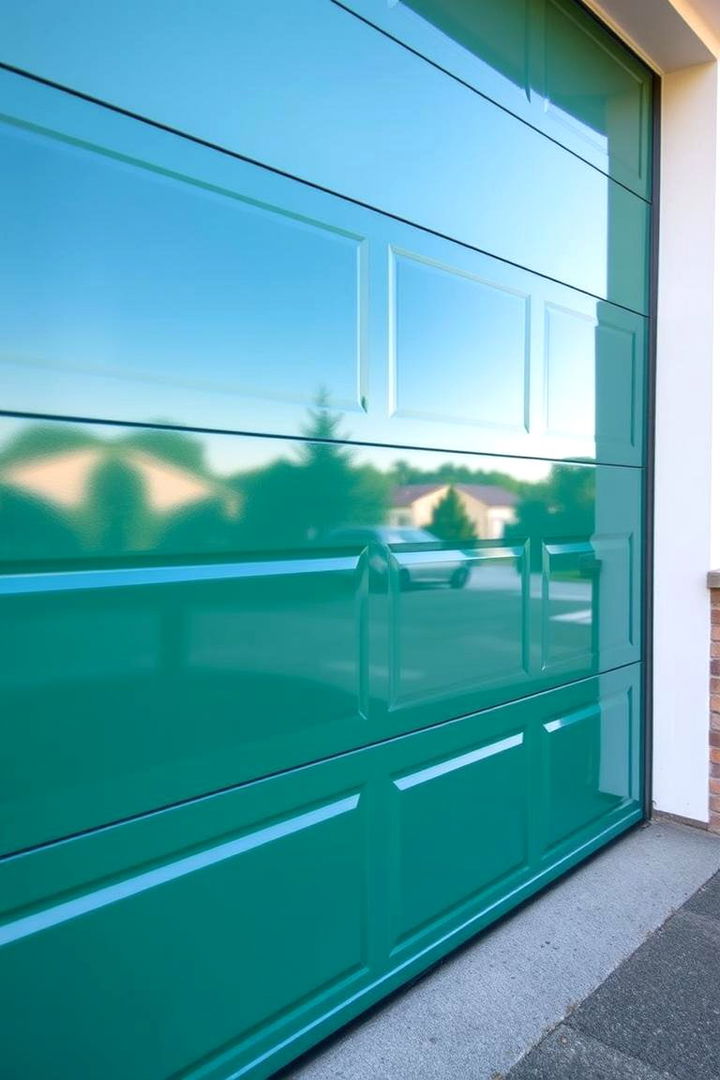 High Gloss Accents - 22 Garage Door Paint Ideas