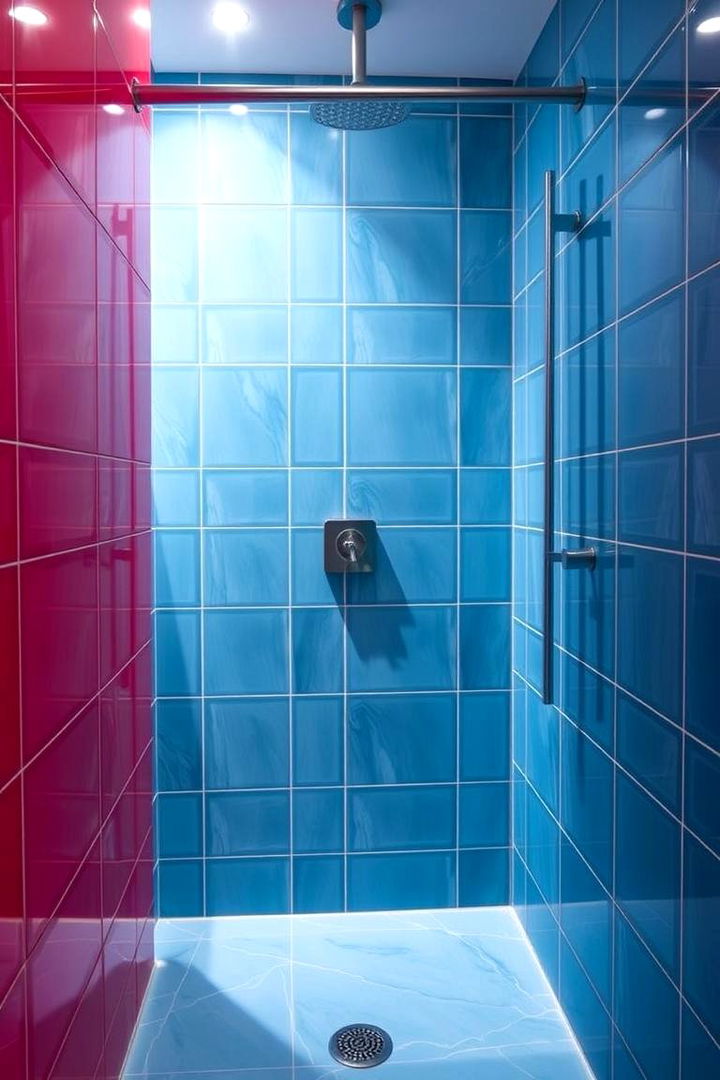 High Gloss Ceramic Tiles - 22 Shower Surround Ideas