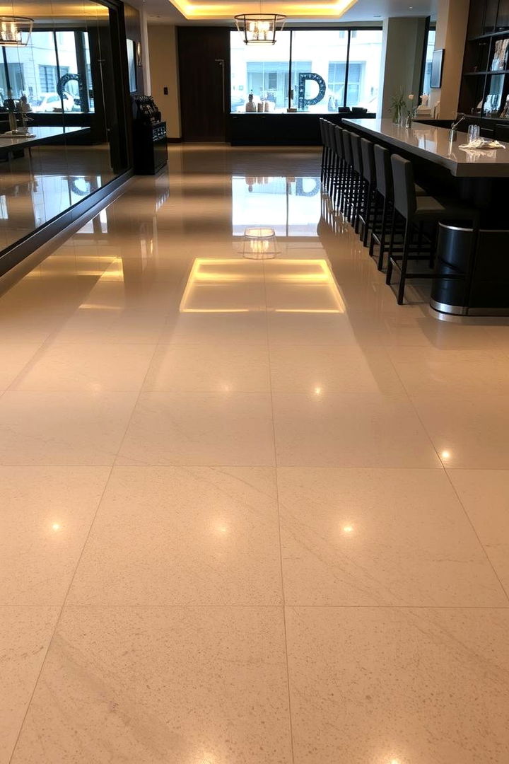 High Gloss Concrete Finishes - 22 Types of Concrete Floor Finishes