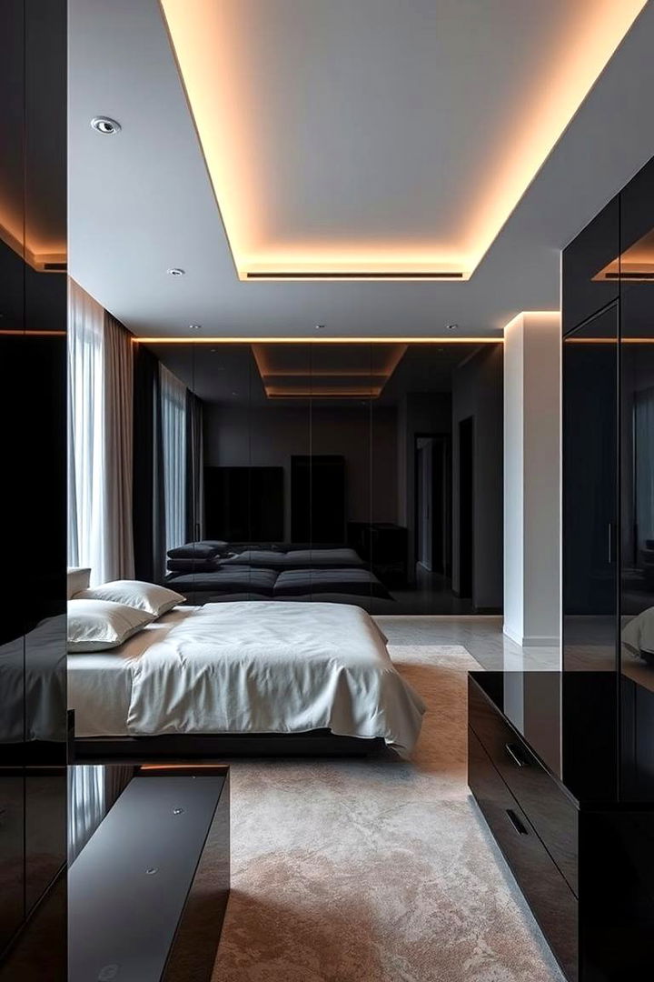 High Gloss Finishes - 22 Dark Bedroom Ideas