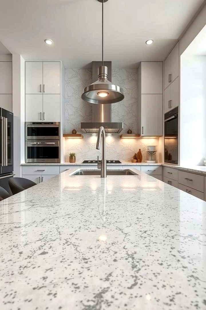 High Gloss Finishing Options - 22 Terrazzo Kitchen Countertops