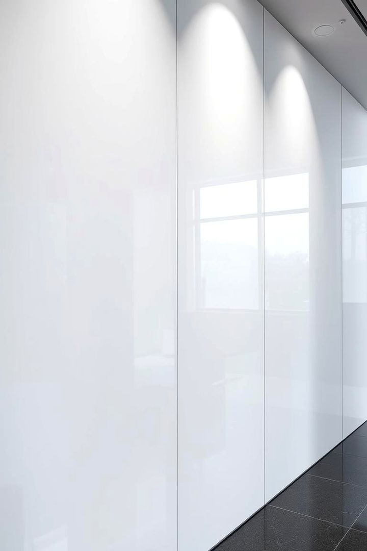 High Gloss Lacquered Panels - 22 Half Wall Paneling Ideas