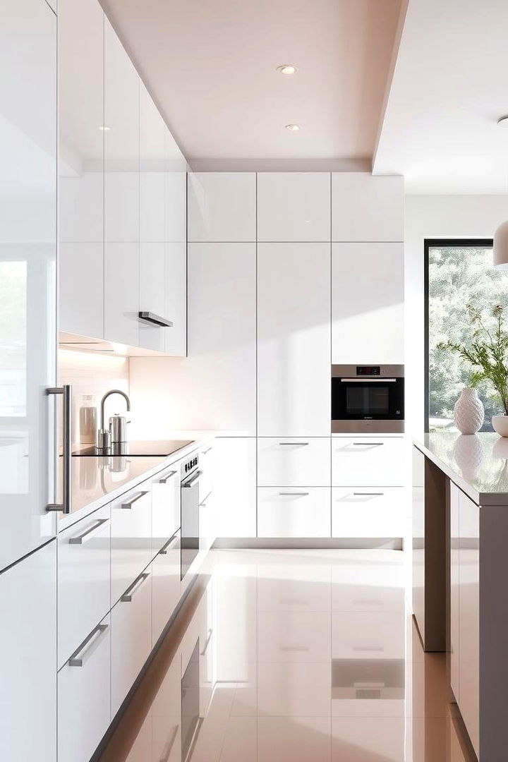 High Gloss Modern Cabinets - 22 Kitchen Cabinet Ideas