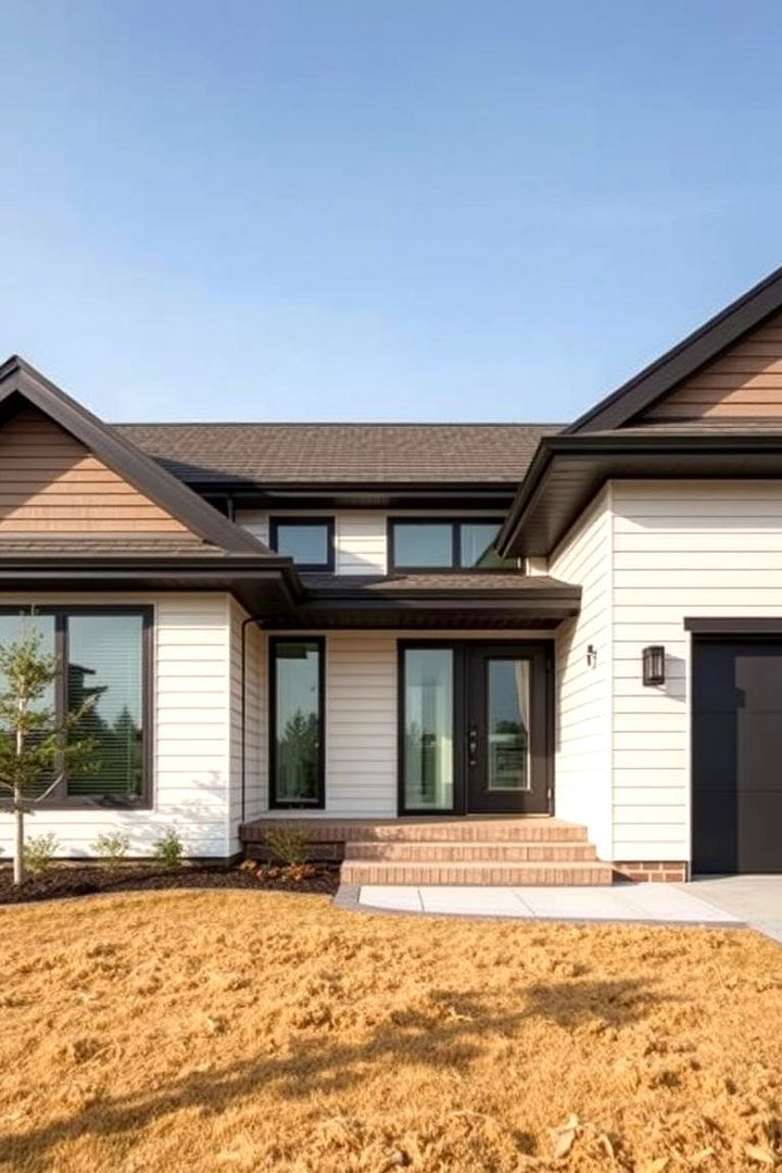 High Impact Linear Designs - 22 Two-tone Siding Designs