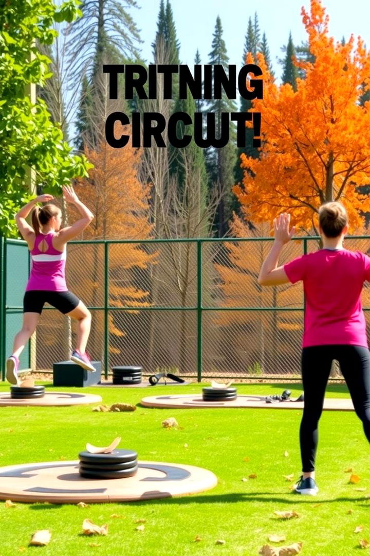 High Intensity Interval Training HIIT Circuit Setup - 22 Outdoor Gym Ideas