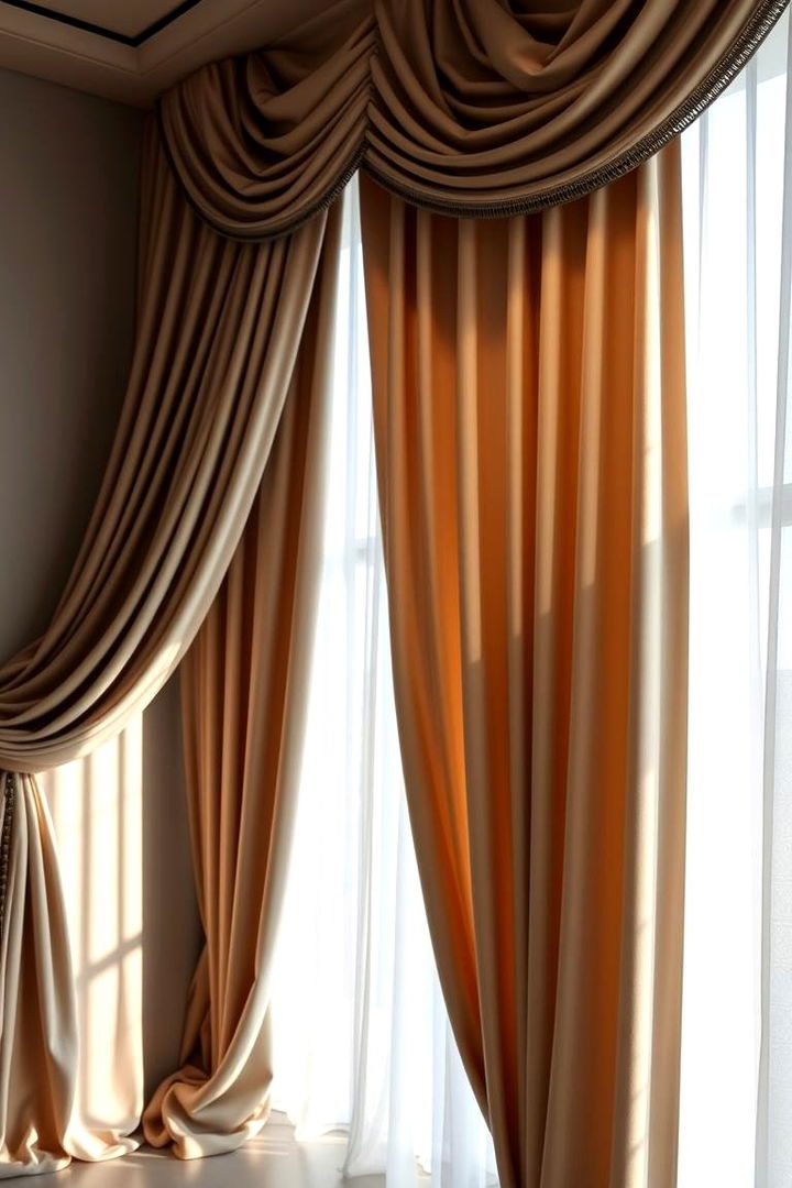High Quality Drapery and Fabrics - 22 Glam Living Room Ideas