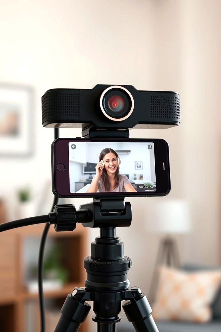 High Quality Webcam Placement - Professional Streaming Setup Ideas for Content Creators at Home
