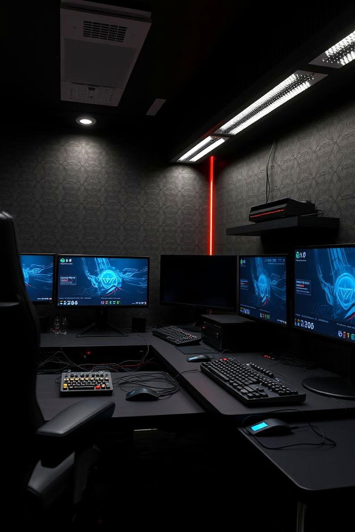 High Speed Internet Connectivity - 22 Black Gaming Room Ideas