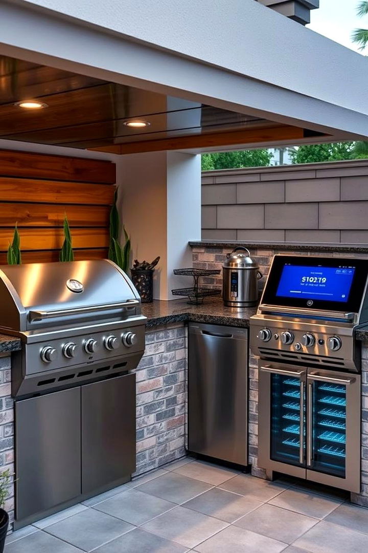 High Tech Cooking Equipment Advances - 22 L Shaped Outdoor Kitchen Ideas