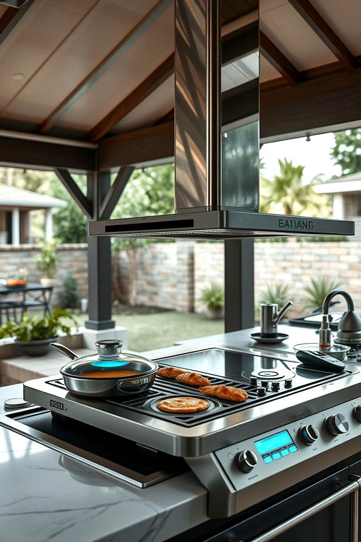 High Tech Cooking Gadgets Setup - 22 Outdoor Kitchen with a Gazebo Ideas