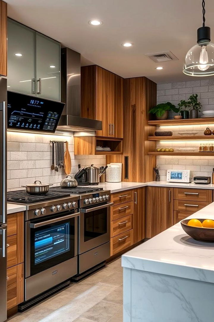 High Tech Efficiency - 22 Barndominium Kitchen Ideas