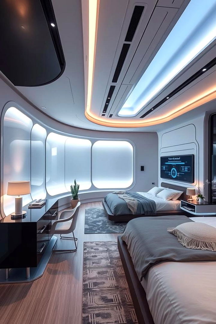 High Tech Haven - 22 Bedroom Interior Design Ideas