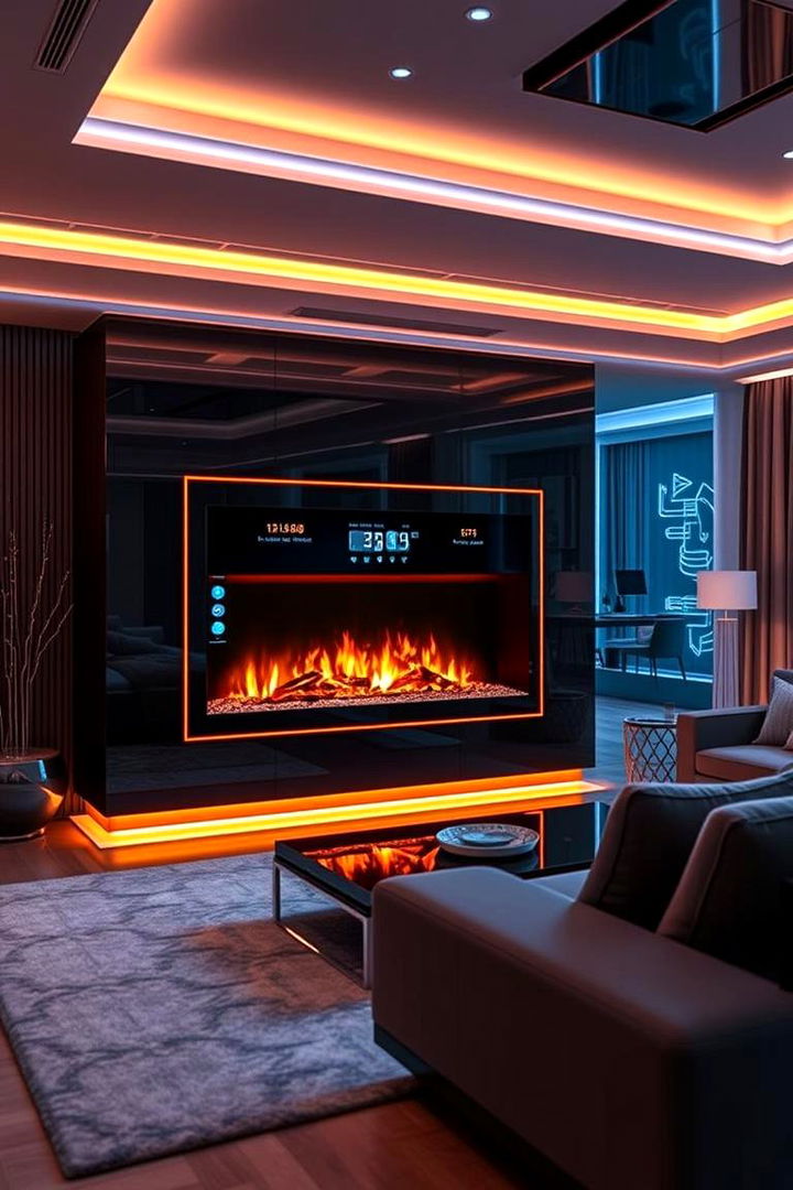 High Tech Integrated Fireplaces - 22 Fireplace Built-in Ideas
