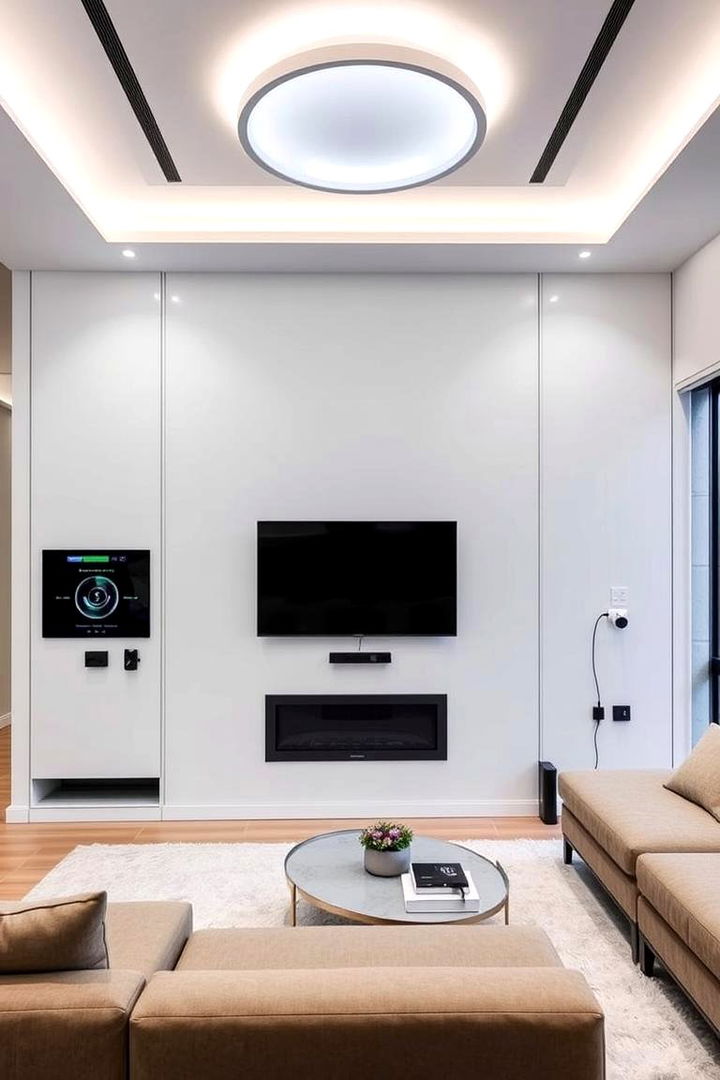 High Tech Integrated Living - 22 Condo Living Room Ideas