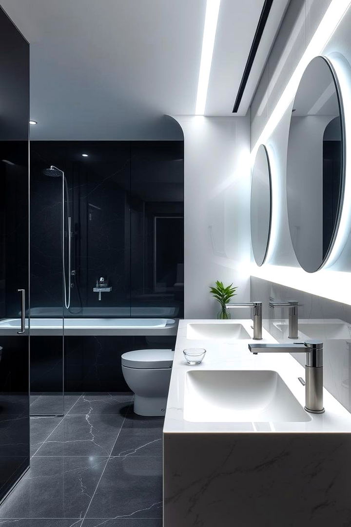 High Tech Modern Fixtures - 22 luxury bathroom ideas