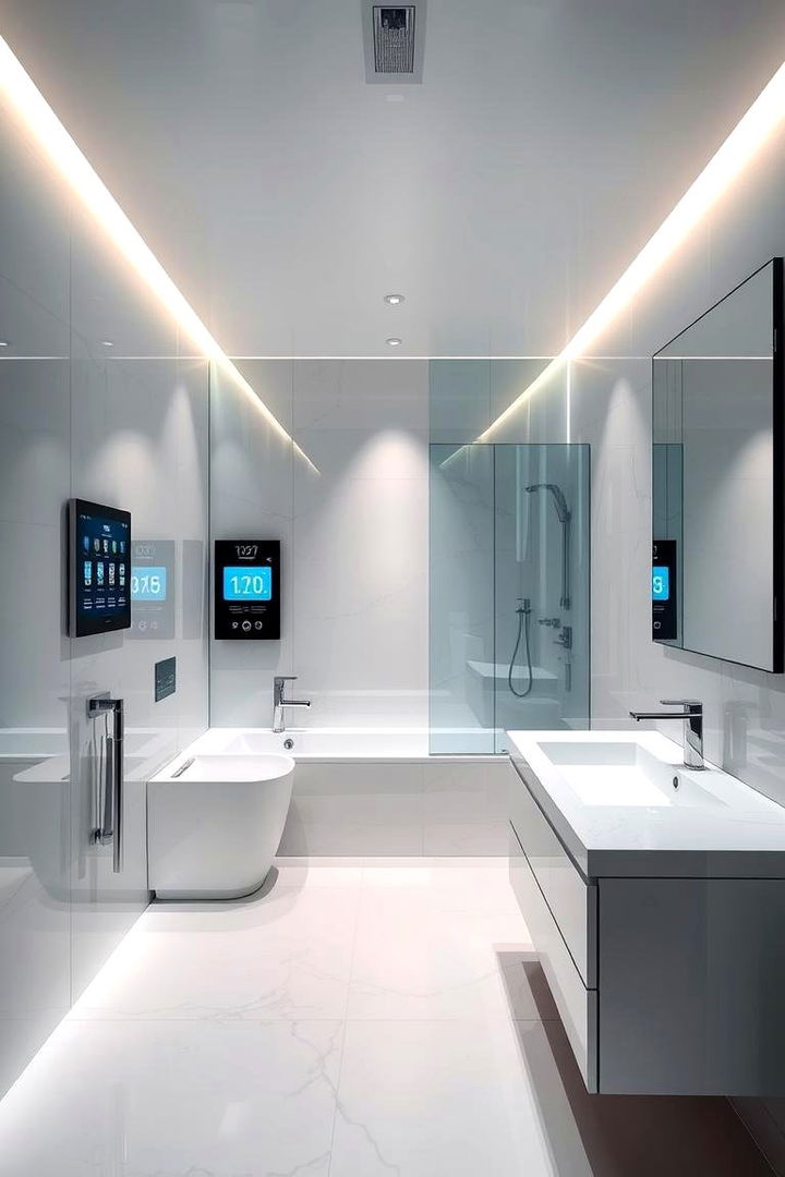 High Tech Modern - 22 Bathroom Decor Ideas