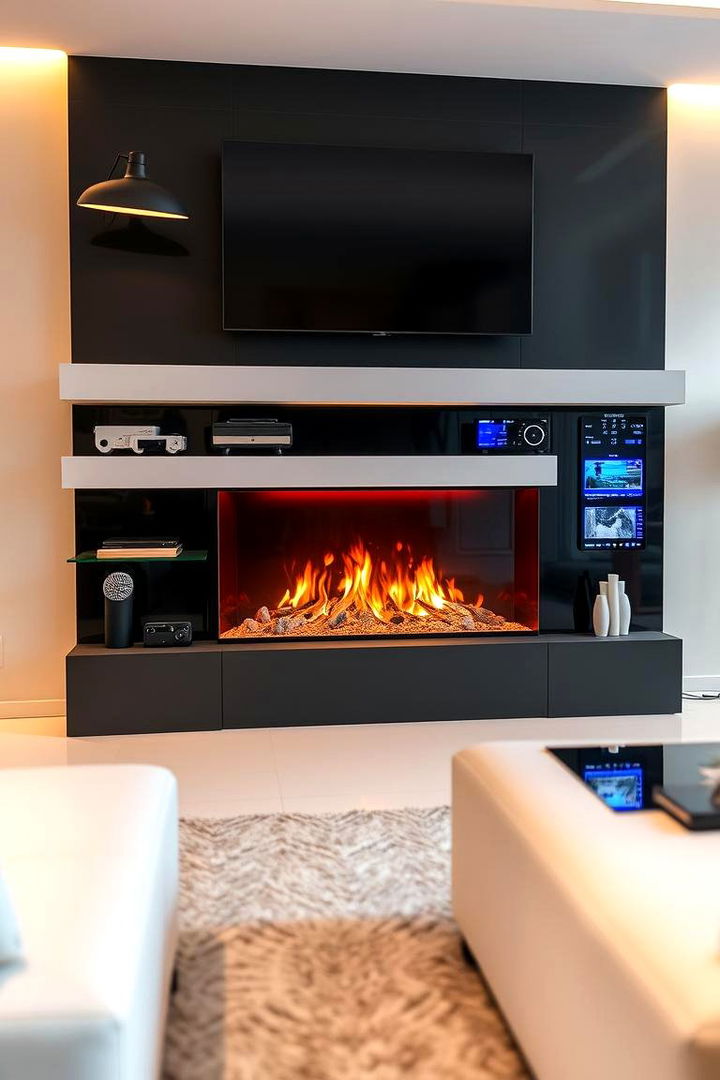 High Tech Smart Decor - 22 Fireplace Decor Ideas