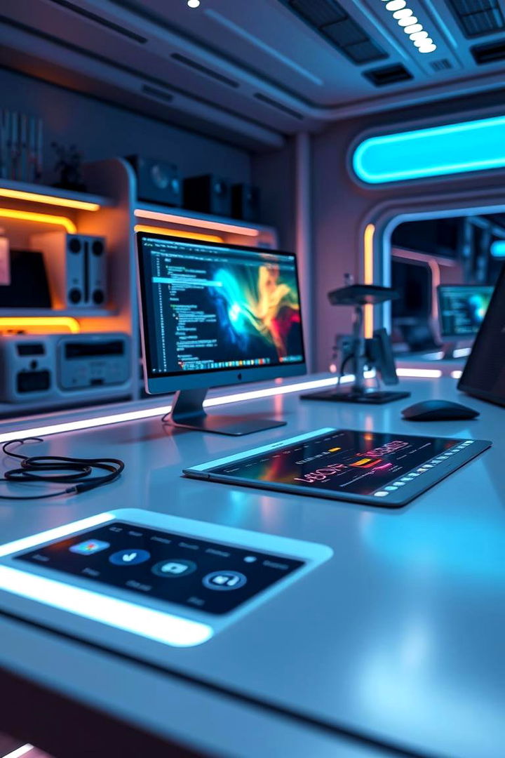 High Tech Smart Desk - 22 Desk Ideas