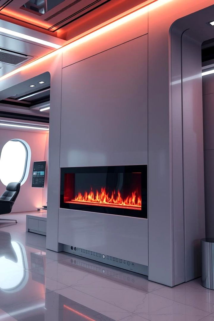 High Tech Smart Electric Fireplace - 22 Electric Fireplace Ideas