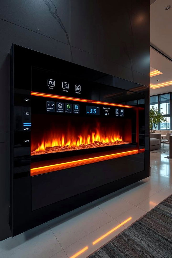 High Tech Smart Fireplace - 22 Fireplace Ideas