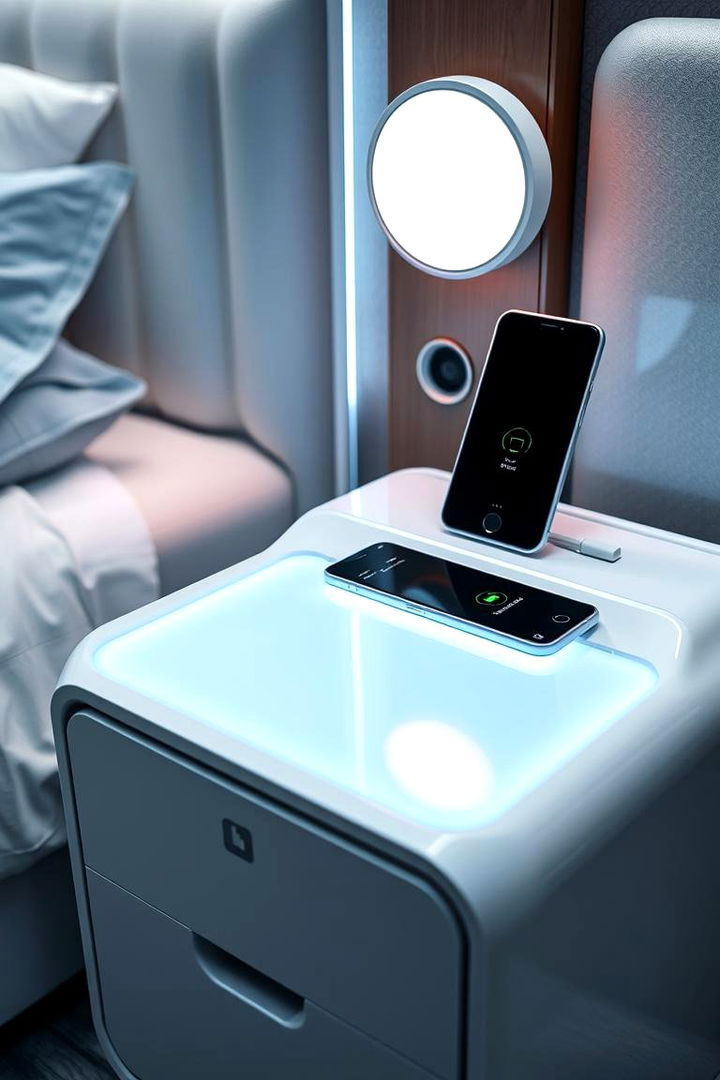 High Tech Smart Nightstand - 22 Nightstand Ideas