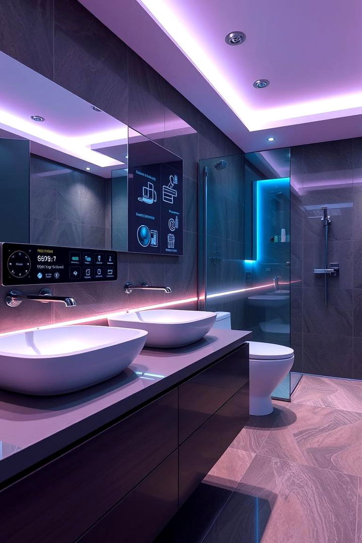 High Tech Smart Surround - 22 Bathtub Surround Ideas
