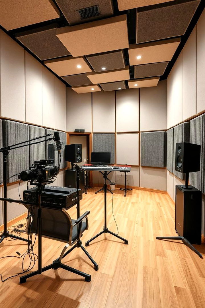 High Tech Sound Booth Amenities - 22 Content Creator Room Ideas