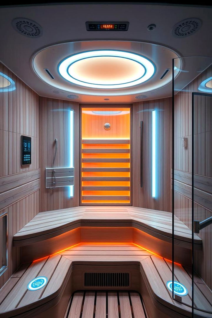 High Tech Spa Retreat - 22 Sauna Room Design Ideas
