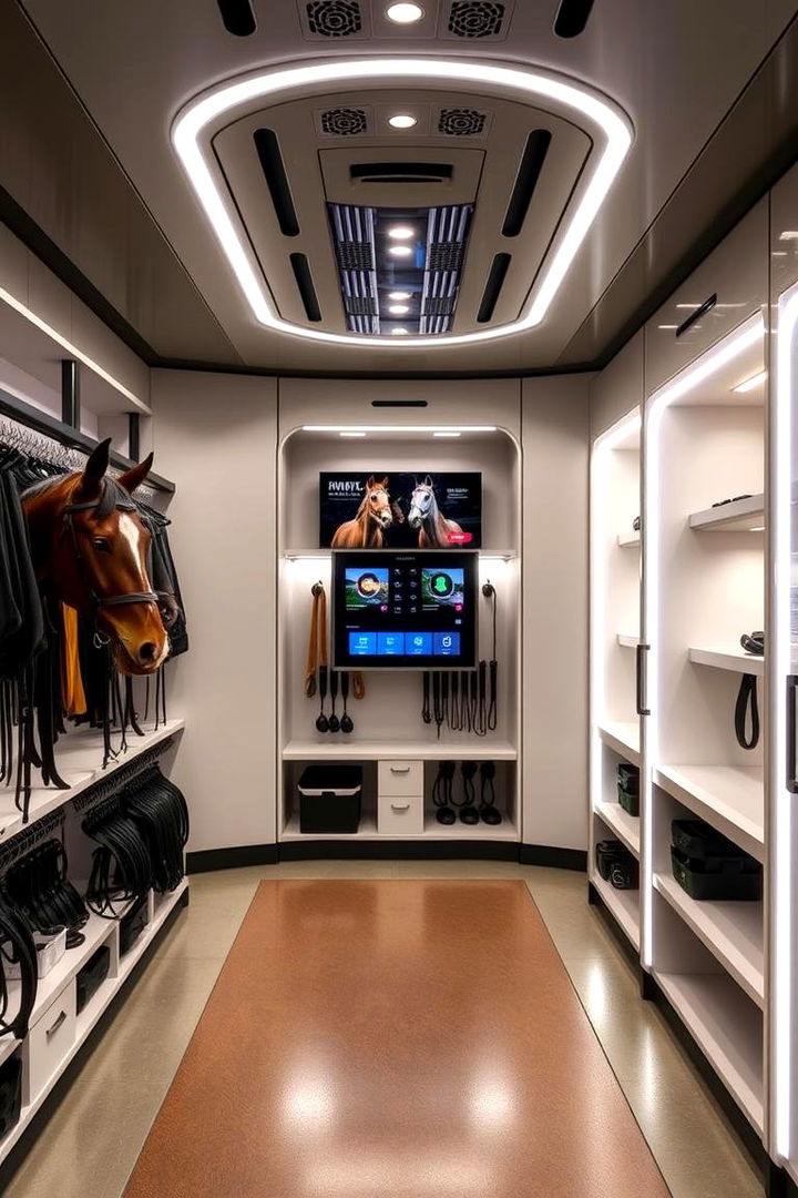 High Tech Tack Room Setup - 22 Tack Room Ideas