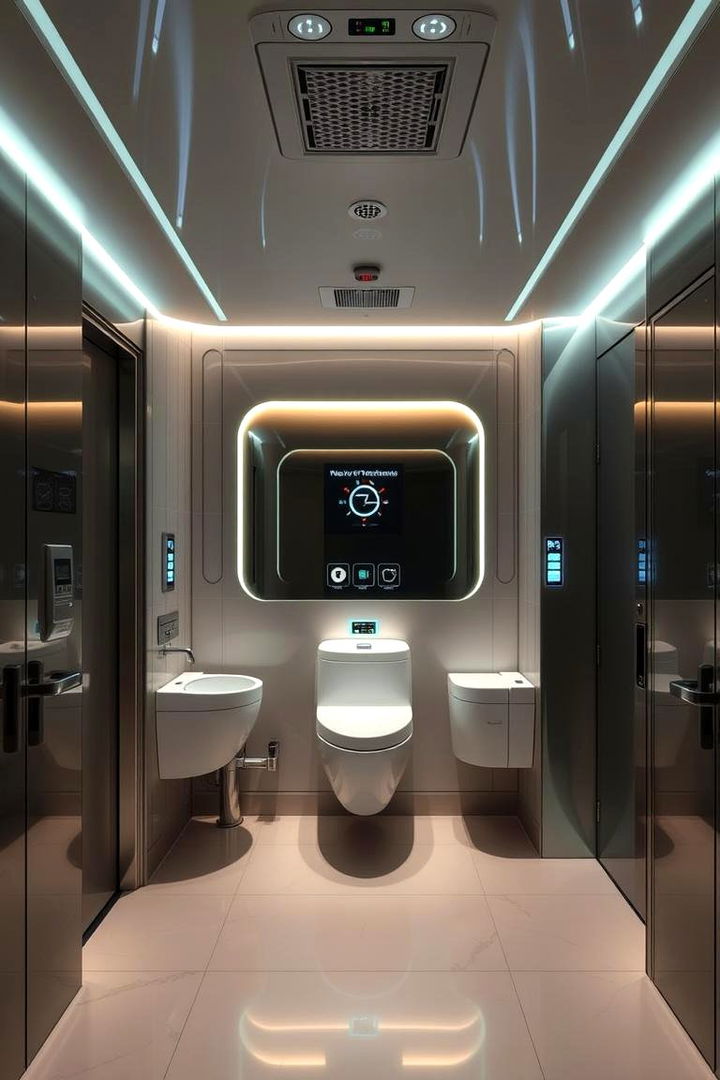High tech Features - 22 Office Bathroom Ideas