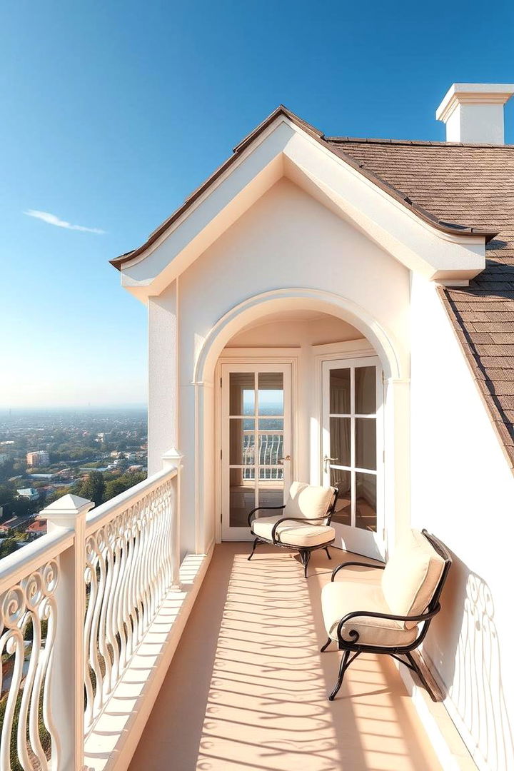Highlighting Curved Architectural Lines for Softness - 22 Dormer Balcony Ideas